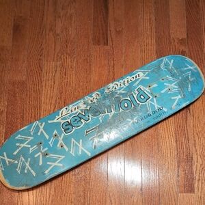Sevenfold Limited Edition Skateboard Deck Size 7.75" X 30" Blue